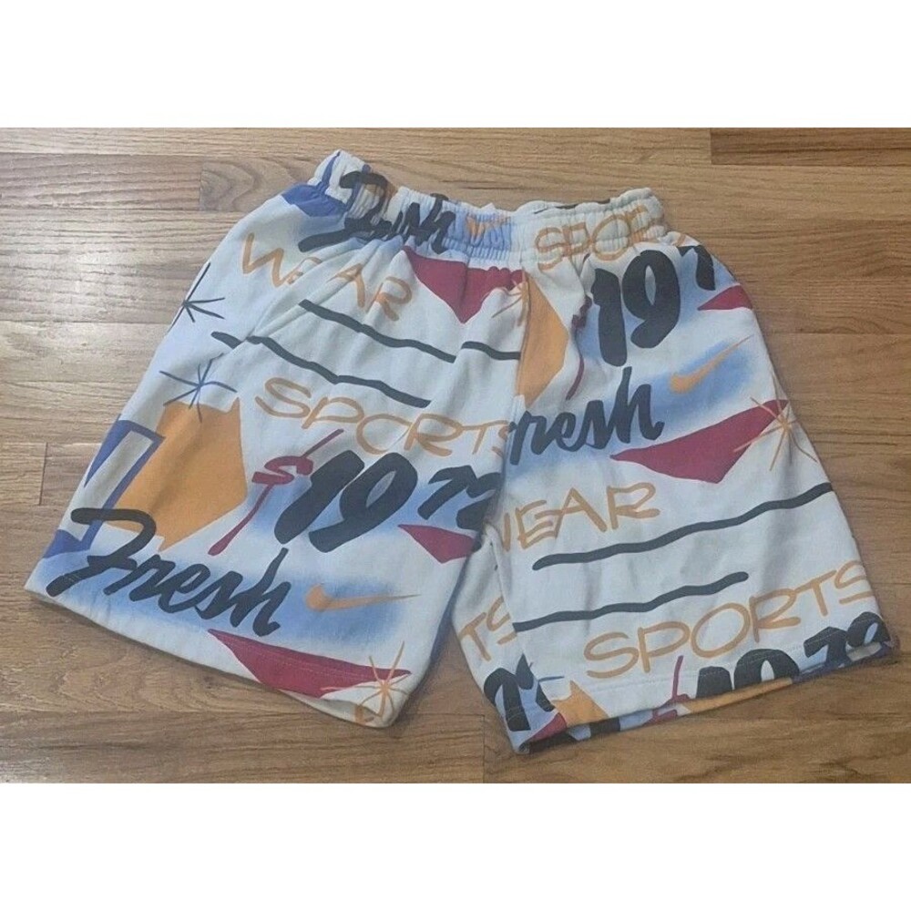 Nike Sportswear Club Fleece Terry Shorts Summit AOP Men's Medium DJ5288-121